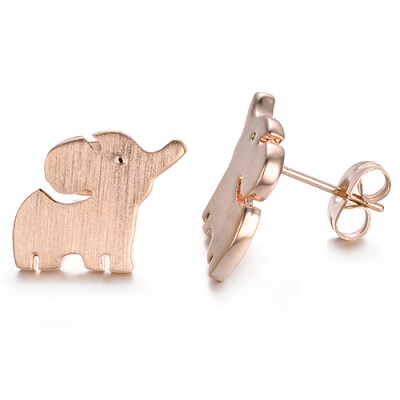 

Yoursfs Cute Elephant Animal Studs Earrings for Girl Fashion Beauty Accessories