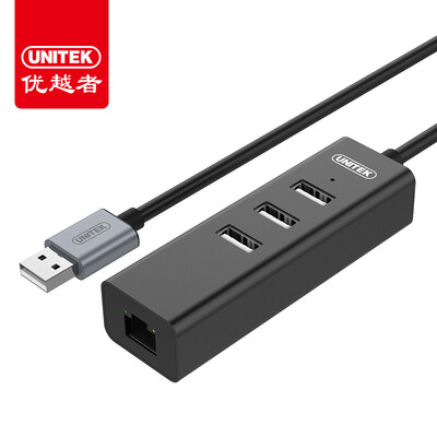 

Улучшенный человек (UNITEK) USB разветвитель USB к кабелю конвертер Fast Ethernet Apple Mac ноутбука HUB концентратор Y-1469BK внешнего кабеля интерфейс RJ45 Ethernet порту