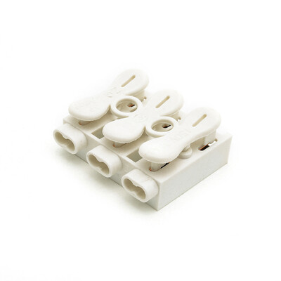 

20 pieceslotSuyep ZQ-3P Spring Wire Connectors Electrical Cable Clamp Terminal Block