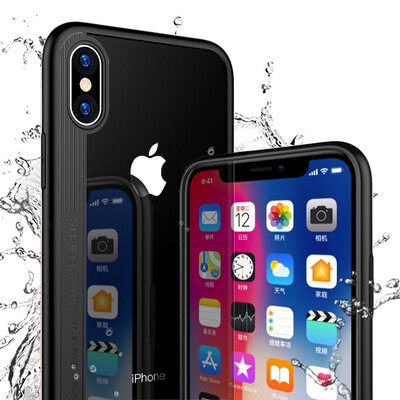 

KOOLIFE iPhoneX / 10 Apple, телефон оболочки защитный чехол X / 10 весь Хемминг прозрачный акриловый Выдерживает падение камеры защитная оболочка для Mac iphone X стояка - черный