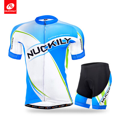 

NUCKILY Men's summer SS cycling clothing coolmax jersey with short match with women GA011GB011 for couple