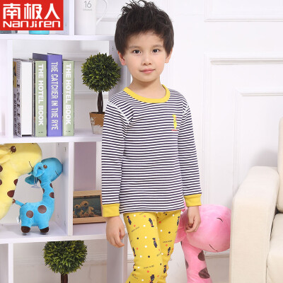 

Antarctic Nanjiren children underwear boys&girls autumn&winter thicken brushed warm underwear Qiuqiu pants sets Tibetan youth 120