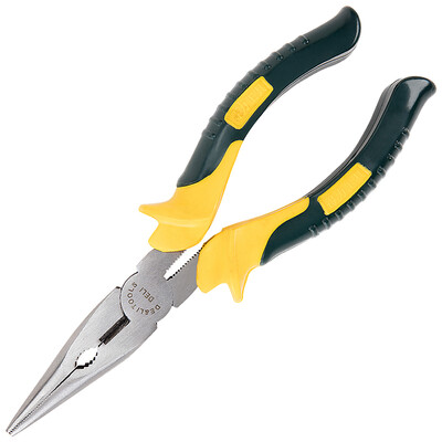 

Deli deli professional grade needle nose pliers grip pliers handle PVC rubber pliers 6 inch DL2106
