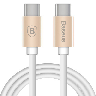 

Baseus Type-C to Type-C data cable dual-port Type-C phone charging line power cord support millet 5 4c Meizu PRO5 music as 1 meter white