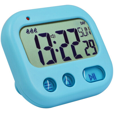 

Student Alarm Clock Digital LCD Travel Clock Kitchen Timer Countdown Snooze Full Vision Vibration Table Clock Loud Alarm 3 Alarm