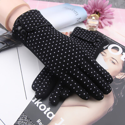 

Warm ladies gloves lovely spring autumn cotton gloves plus velvet thick riding hooded fashion winter touch screen gloves