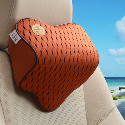 

Kln LING KING ETING car headrest neck pillow space memory cotton car pillow with a single Y4 four seasons headrest black