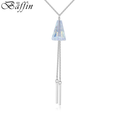 

BAFFIN Bohemian Tassel Pendant Necklaces Original Crystals From SWAROVSKI Women Fashion Holiday Jewelry