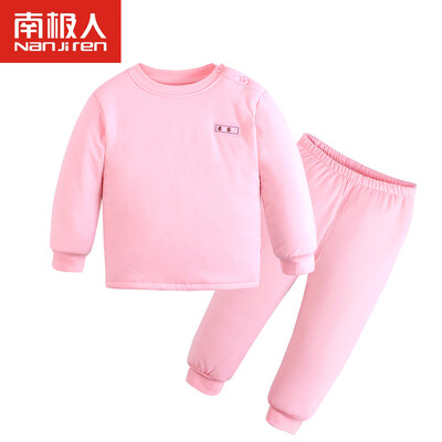 

Antarctic baby warm underwear suit autumn&winter thickening cotton wool underwear children&39s warm clothing yellow 100 yards