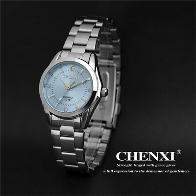 

CHENXI Brand Watches Women Casual Quartz Watch Ladies Fashion Rhinestone Steel Watch Female Elegant Clock