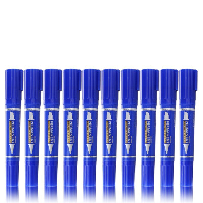 

Sanmu SUNWOOD 5656 double-head oily marker blue 10 sticks office stationery