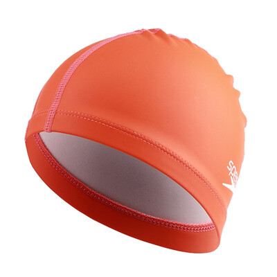 

Speed ​​ratio Tao speedo swimming cap PU material soft&comfortable not long long hair waterproof swimming cap male ladies fashion orange orange 11400725