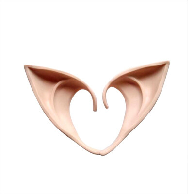 

2Pcs/Lot Latex Fairy Pixie Elf Ears Cosplay Accessories LARP Halloween Party Latex Soft Pointed Prosthetic Tips Ear