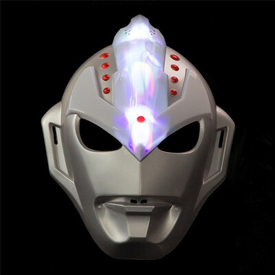 

LED Glowing Superhero Altman Mask Spiderman Iron Man Hulk Batman Party Cartoon Movie Mask For Children's Day Cosplay