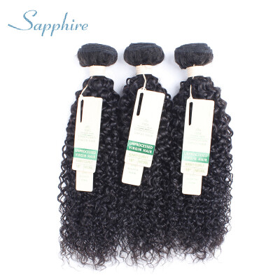 

Brazilian Remy Kinky Curly Hair Style 7A Grade Human Hair Extensions Natural Color 3 Bundles