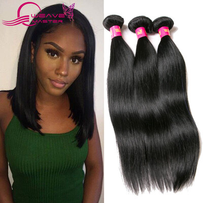 

Weave Master Brazilian Virgin Hair Straight Human Hair 7A Unprocessed Virgin Hair Brizilian Straight Virgin Hair