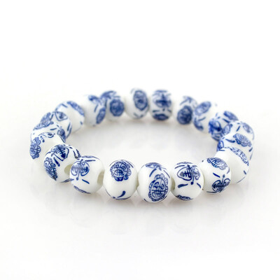

Rose Flower Porcelain Beads Bracelet OL Style Ceramics accessories made in china free shipping Creative Gifts Factory price