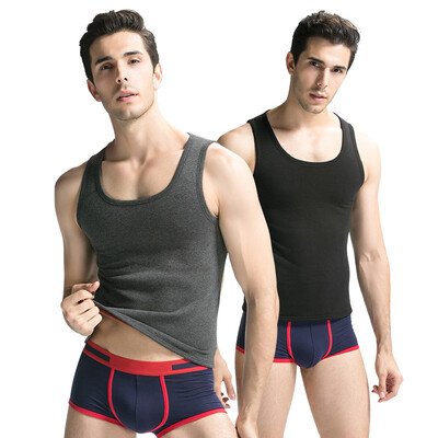

Nanjiren mens warm vest plus velvet sleeveless thermal underwear