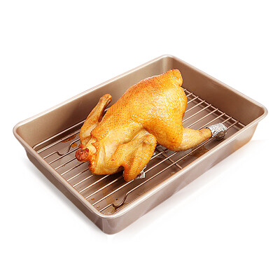 

【Jingdong Supermarket】 CHEF MADE Bakeware Rectangular Non-stick Baking Grill Combination Set Grilled Chicken Wings Steak Cake Biscuits 13 inches Deepened Multifunctional Plate WK9266