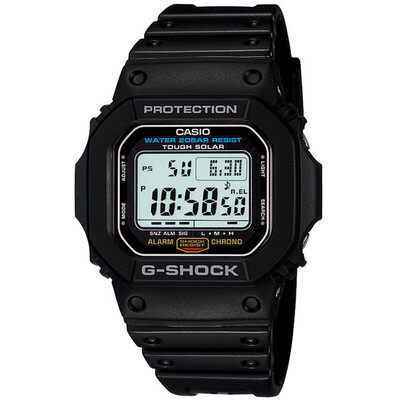 

Casio (CASIO) G-SHOCK часы черный мужской классический шок водонепроницаемый солнечные часы движение кварцевые часы G-5600E-1