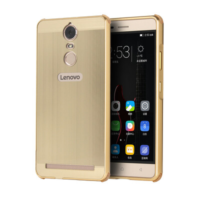 

Корпус для Lenovo K5 Примечание Алюминиевый бампер + акриловая панель Назад Глянцевая обложка для ноутбука Lenovo Vibe K5 Note Pro