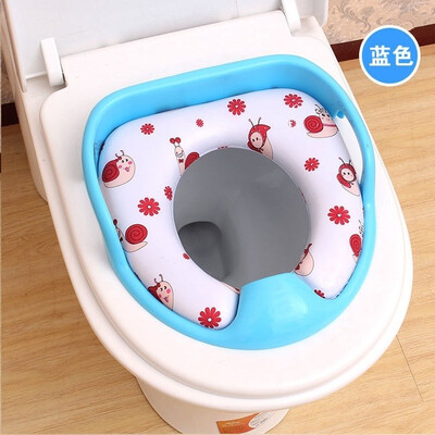 

Auxiliary toilet seat for children Cartoon soft PU baby boy toilet seat closet
