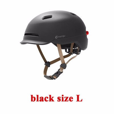 

New Xiaomi Smart4u Waterproof Bicycle Smart Flash Helmets Matte Long Use Helmet Back Light Mountain Road Scooter For Men Women