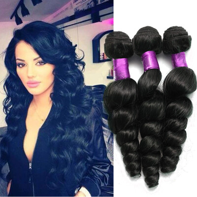 

brazilian loose wave hair bundles virgin human hair wefts 4pcs 100gpcs virgin brazilian loose wave virgin hair extensions Hair