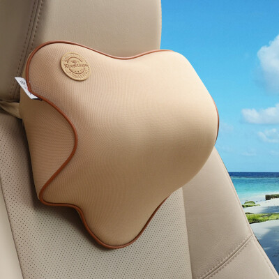 

Kln LING KING ETING car headrest neck pillow space memory cotton car pillow with a single Y4 four seasons headrest black