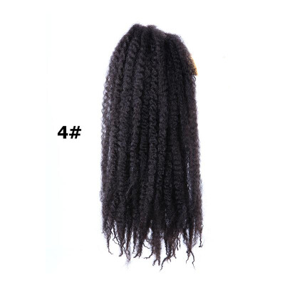 

18" Marly Hair Crochet Braids 30 Roots Bug Marley Braiding Hair Synthetic Bulk Hair Extension Low Temperture Fiber Rated 5.0