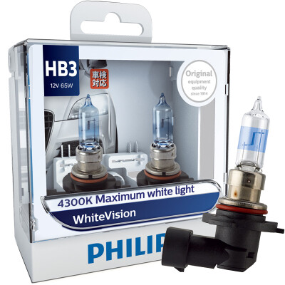 

Philips (PHILIPS) bright light HB3 (9005) upgrade car light bulb 2 loaded bright 60% fashion white light 4300K