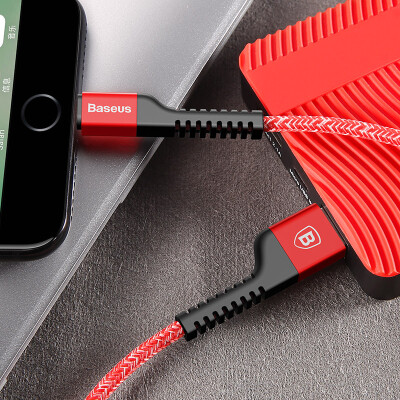 

Think of (Baseus) Apple data cable leak proof data line USB cable iphone6 ​​/ 6s / 7 plus / 5s / ipad charging cable phone data cable 1 meter red