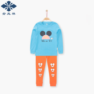 

Yu Zhaolin children's underwear set girls combed cotton home service 2 sets YH56T046004 stars Mickey Light Blue 150