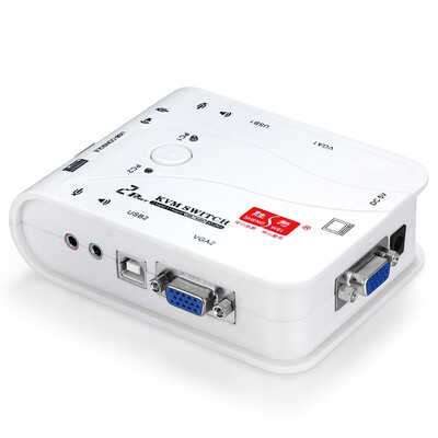 

Шэн (Shengwei) KS-104A KVM-переключатель автоматически 4 PS2 интерфейс с оригинальной линии мульти-компьютерной мыши с клавиатуры обмена / дисплей переключатель