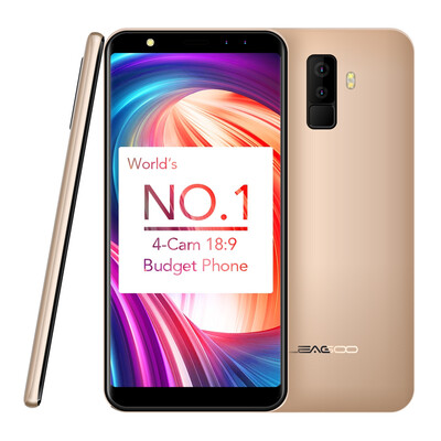 

LEAGOO M9 3G Phablet 55 inch Android 70 MTK6580A Quad Core 13GHz 2GB RAM 16GB ROM Quad Cameras Fingerprint Scanner