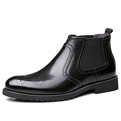 

Peter GEDI BIDEGAIDI men&39s boots business casual shoes British trend boots wear breathable B51009 black plus cotton 40