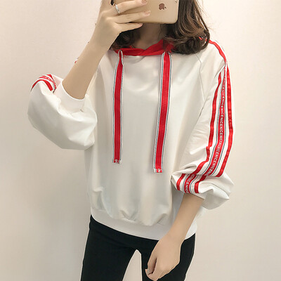 

Langyue Womens Spring&Autumn Sweater hooded student hood casual jacket