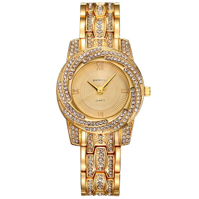 

BAOSAILI Luxury Rhinestones Ladies Quartz Watch Women Dress Wrist Watches Crystal Clock Analog Gold Watch