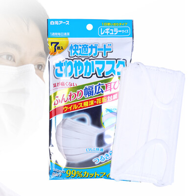 

Baiyuan disposable masks comfortable&fresh folds-type standard size 7P men&women dust-proof pollen anti-haze mask