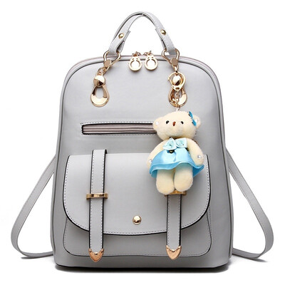 

Vintage Casual PU Leather Travel Bags Famous Brand School Backpacks Women Bag Women Backpack Lovely Girls School Bags Ladies Bag