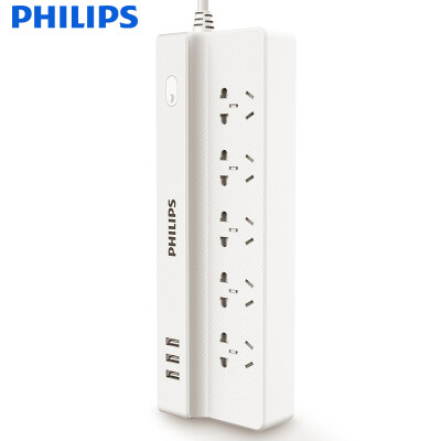 

Philips (Филипс) 3USB новый национальный стандарт 2.4A + 5 Итого 1,8 м бит защиты подключи колодкой ребенок дверь панель / монтажная плата / сопротивление полосы SPS7520J / 93