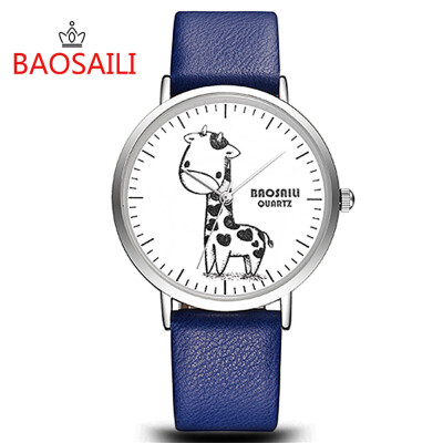 

BAOSAILI Cute Giraffe Kids Animal Watch Colorful Fashion Girls Boys Dress Wristwatch Charm Ladies Clock