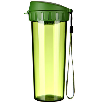 

[Супермаркет] Jingdong Tupperware (Tupperware) чай рифма Xpress спортивные течебезопасн пластиковый стаканчик с водой для переноски веревки чай интервал 500мл чашка зеленого мха