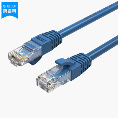 

ORICO (ORICO) МОПС-C6 CAT6 шесть гигабитных круглый провод улучшение кабель домой проект компьютерных сетей посвященный кабель перемычки обработанную медную RJ45 сетевой кабель синий 2 м