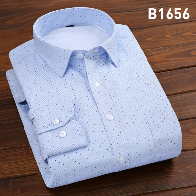 

Business Gentleman Men Long Sleeve Solid Color Shirt Winter Silm Fit Keep Warm Thicker