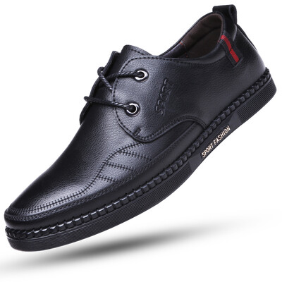 

Louis Katherine fashion Korean shoes trend men&39s business shoes round head lace casual shoes 9088 black 39