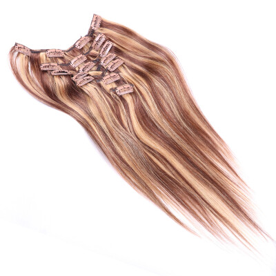 

7 PcsSet 100g Clips In Hair Extensions Long Straight Wedding Hair Pieces For Women