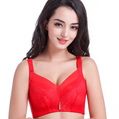 

Zi Yan Lier has a steel ring bra lace gathered to adjust the gathered ladies underwear bra W261 Dahong 80B