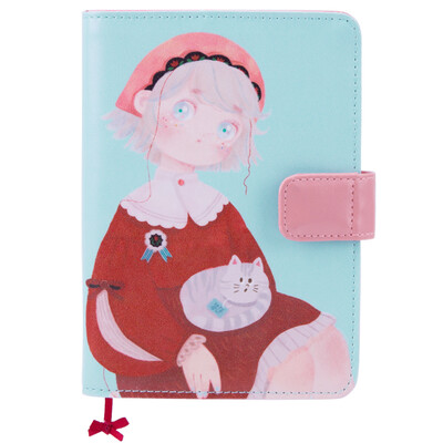 

Kinbor leather A6 handbook book schedule notebook hand book stationery notebook flamingo DTB6158