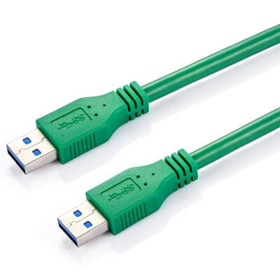 

(Shengwei) USC-1010 ultra-high speed USB3.0 transmission line 1 meter public on the public (AM / AM) mobile hard disk line gold-plated plug